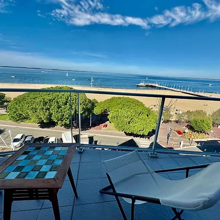 Incredible View6 People Access Parking Terrace Wi-fi Arcachon